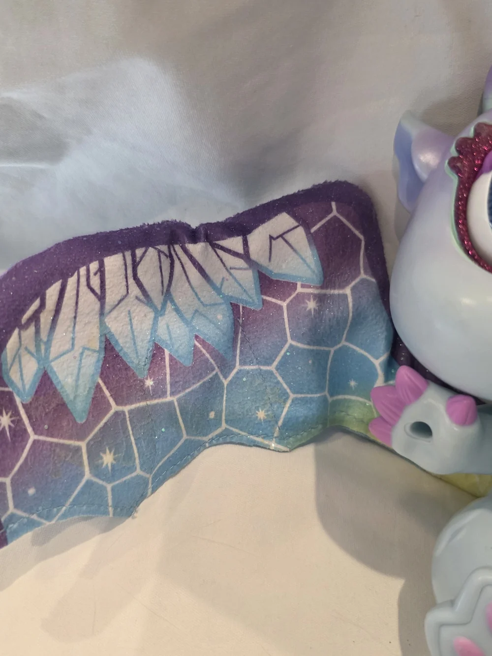 Working FurReal MoodWings Purple and Blue Snow Dragon G1 Baby Toy 2020 Hasbro